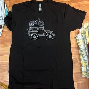 Land Cruiser Black Graphic T-Shirt  New